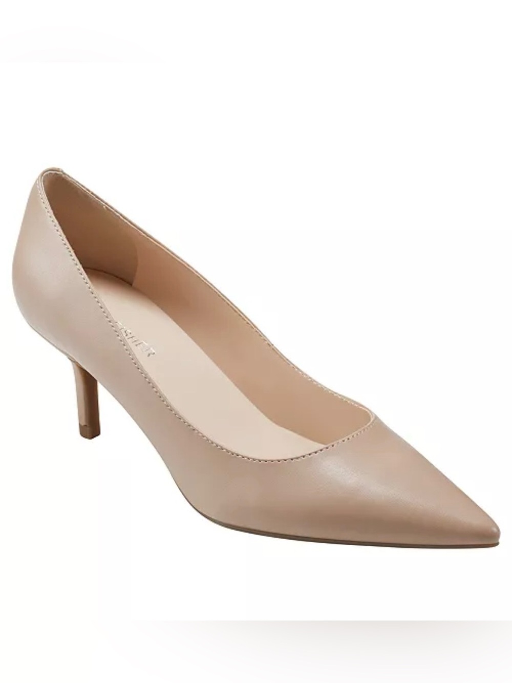 Marc Fisher Pointed-Toe Pump in Beige